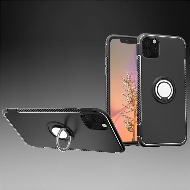 Luxury Car Holder Shockproof Ring Cases & Covers for iPhone 11 | 11 Pro | Max