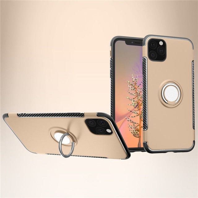 Luxury Car Holder Shockproof Ring Cases & Covers for iPhone 11 | 11 Pro | Max