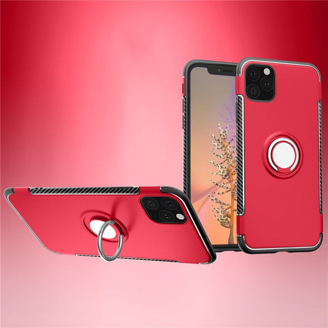 Luxury Car Holder Shockproof Ring Cases & Covers for iPhone 11 | 11 Pro | Max