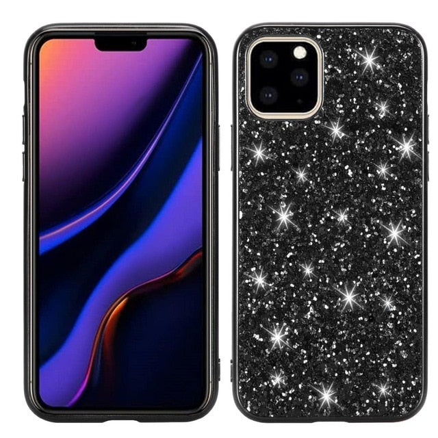 Luxury Hard Shining Glitter Slim Back Cover Case for iPhone 11 | 11 Pro | Max