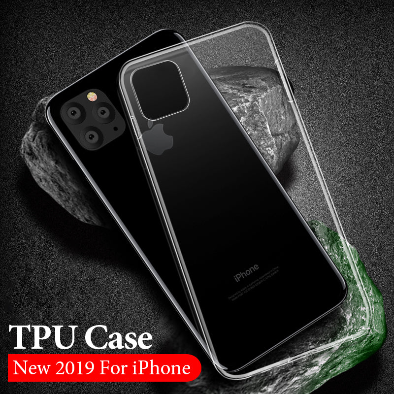 Premium Crystal Clear Soft Silicone Case & Cover for iPhone 11 | 11 Pro | Max | X | XS | Xr