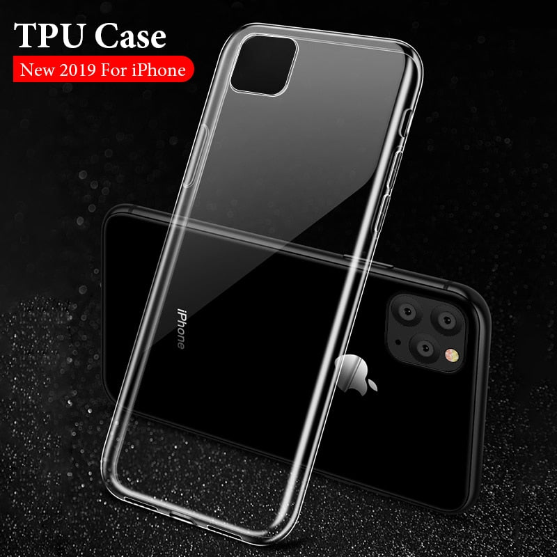 Premium Crystal Clear Soft Silicone Case & Cover for iPhone 11 | 11 Pro | Max | X | XS | Xr