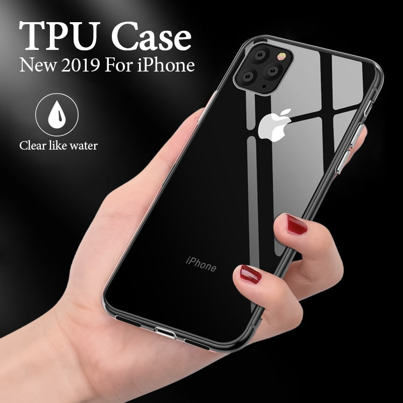 Premium Crystal Clear Soft Silicone Case & Cover for iPhone 11 | 11 Pro | Max | X | XS | Xr