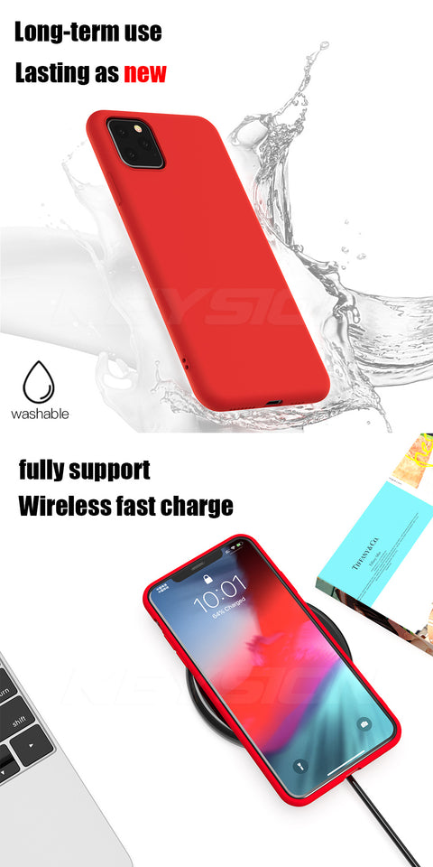 KEYSION Liquid Silicone Shockproof Case for iPhone 11 | 11 Pro | Max