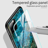 Marble Grain Gradient Hard Tempered Glass Case Cover for iPhone 11 | 11 Pro | Max