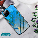 Marble Grain Gradient Hard Tempered Glass Case Cover for iPhone 11 | 11 Pro | Max