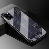 Auroras Explorer Painted Tempered Glass Silicon Case for iPhone 11 | 11 Pro | Max