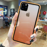 Ultra Thin Gradient Transparent  Case for iPhone 11 Case Acrylic Glass Cover for For IPhone XI XIR XS MAX 2019 Back Coque Cover