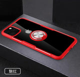 Transparent Premium Quality Hard Case With Ring Stand Magnet Cover for iPhone