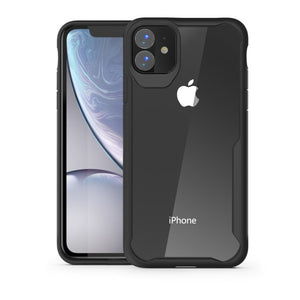 Soft Silicone + Transparent Armor Protective Back Cover Cases for iPhone 11 | 11 Pro | Max