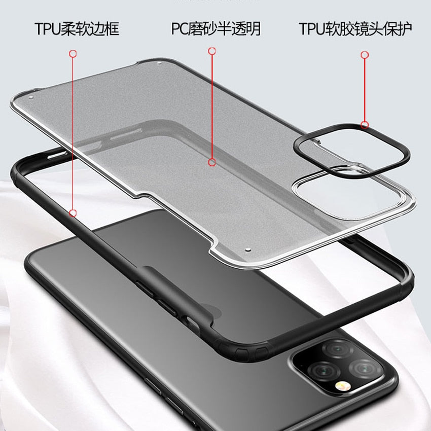 Luxury Transparent Hard Protection Case for iPhone 11 | Pro | Max | X | XS | Max | Xr