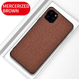 Fabric Cloth Silicone Hard Frame Shockproof Case for iPhone 11 | 11 Pro | 11 Pro Max