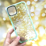 3D Diamond Pattern Transparent Back Cases Cover For iPhone 11 | 11 Pro | Max | X | XS | MAX | XR