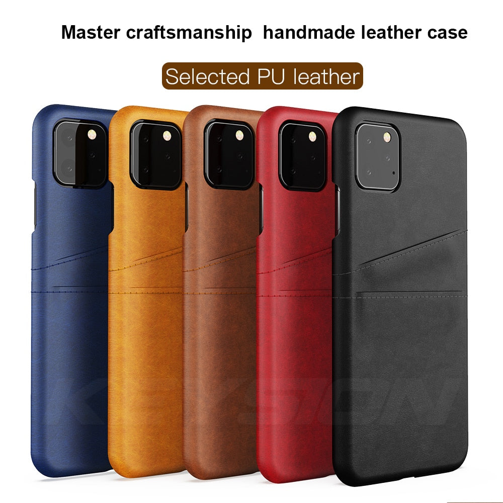 KEYSION  PU Leather Phone Case For iPhone 11 2019 Case With Wallet Card Slots Back Capa For iPhone XI XI Max XR2 Fundas New 11