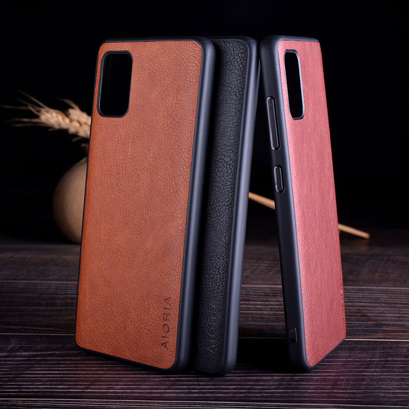 Leather Skin case for Samsung Galaxy S10 | S20 Plus | Ultra | S10e | Note 9 | 10 Lite