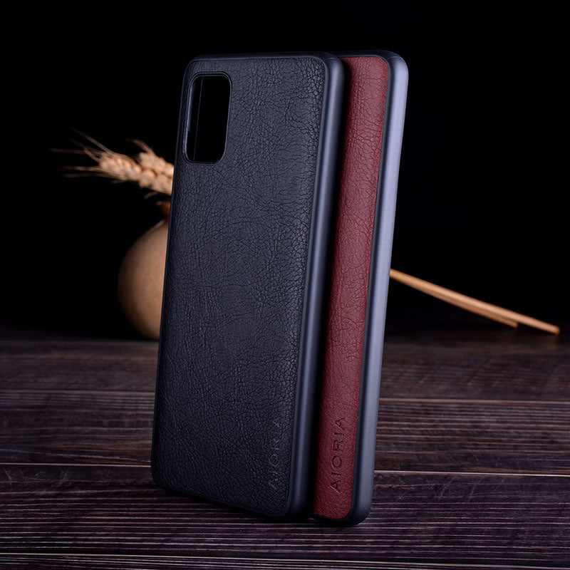 Leather Skin case for Samsung Galaxy S10 | S20 Plus | Ultra | S10e | Note 9 | 10 Lite