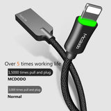 Mcdodo Auto Disconnect Fast Charging USB Data Cable with LED