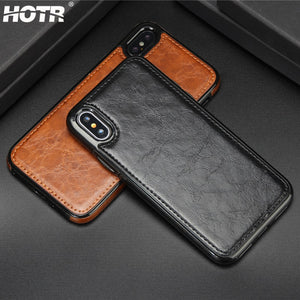 iPhone X Vintage Leather Case