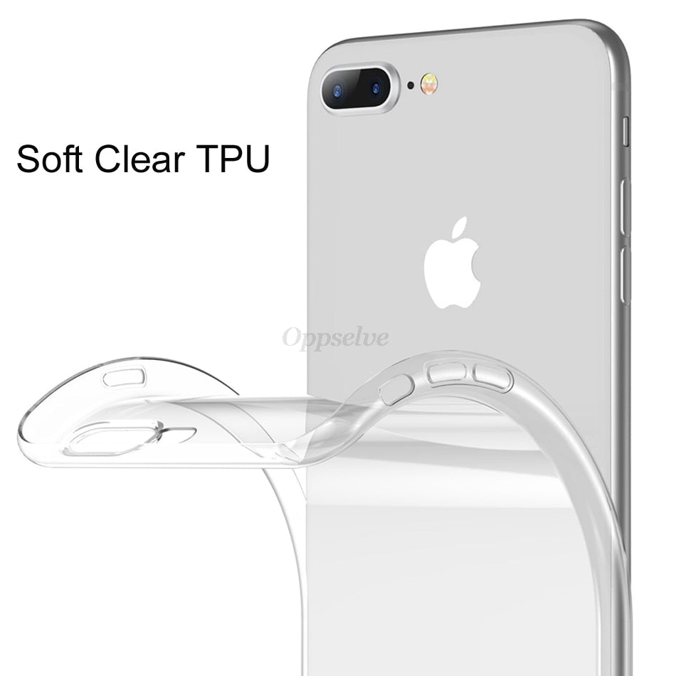 Ultra Thin Soft Silicon Transparent Case For iPhone 7 | 8 | Plus | X | XS Max | Xr