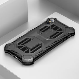 Baseus Military Armor Case For iPhone with Soft Silicone & Plastic Hybrid X, XS & XS Max