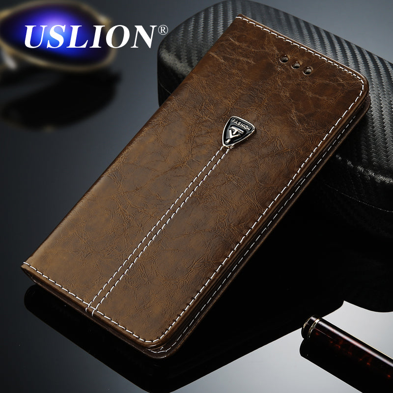 Luxury Flip Leather iPhone Wallet Card Slots Cases Covers