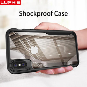 LUPHIE Shockproof Armor Transparent Silicon Case / Cover For iPhone