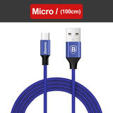 Baseus 3 in 1 Micro USB Cable For iPhone | Type C | Android