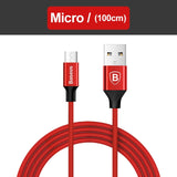 Baseus 3 in 1 Micro USB Cable For iPhone | Type C | Android