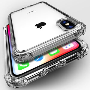 Luxury Shockproof Bumper Transparent Case For iPhone 7 | 8 | Plus | X | XS Max | Xr