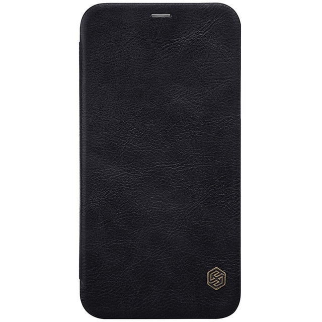 iPhone XS Max Leather Flip Case