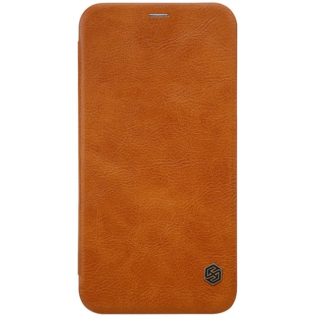 iPhone X Max Leather Flip Case