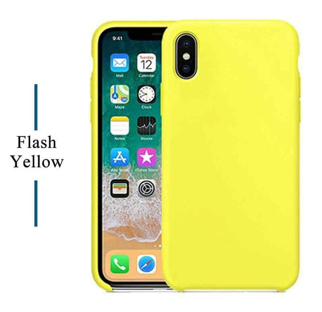 LOGO Original Official Style Silicone Case For iPhone XS MAX XR X Cases / Cover