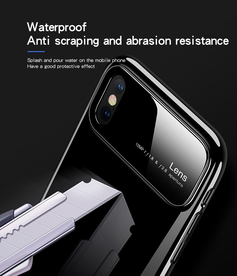 iPhone Xr Tempered Glass Case