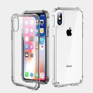 Luxury Shockproof Bumper Transparent Case For iPhone 7 | 8 | Plus | X | XS Max | Xr