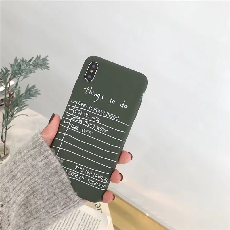 Retro Post-it Note Soft Back Case For iPhone 7 | 8 | Plus | X | XS Max | Xr