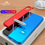 KISSCASE Stitching Magnetic Fashion Metal Magnetic Case for Apple iPhone IOS