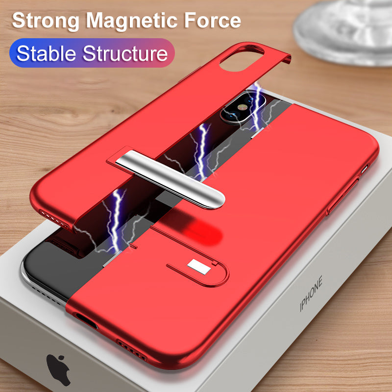 KISSCASE Stitching Magnetic Fashion Metal Magnetic Case for Apple iPhone IOS