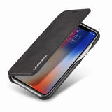 Luxury Leather Magnetic Flip Case for Apple iPhone Cover