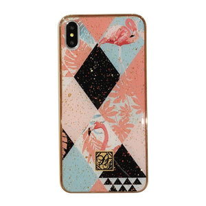 Animal Pattern Leopard Tiger Zebra Marble Flamingo Glitter Cases for iPhone 7 | 8 | Plus | X | XS Max | Xr