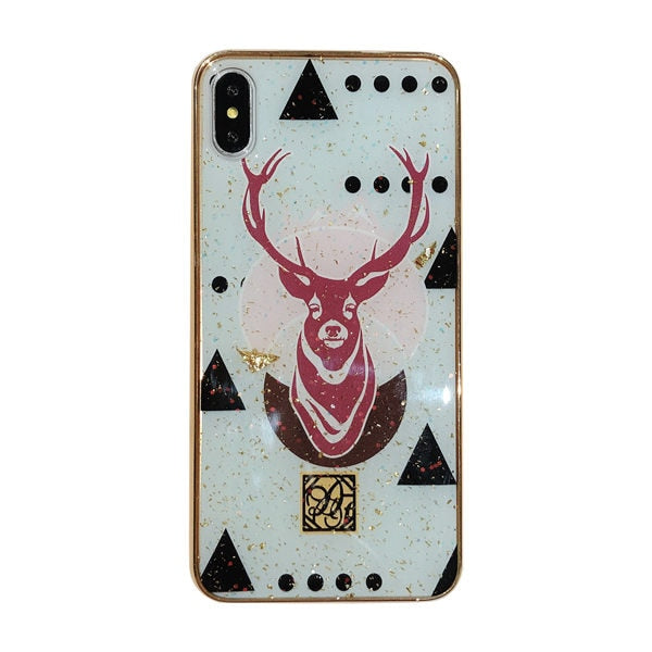 Animal Pattern Leopard Tiger Zebra Marble Flamingo Glitter Cases for iPhone 7 | 8 | Plus | X | XS Max | Xr