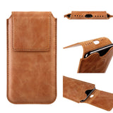 Luxury Vintage Leather Slim Pouch Charger Case For iPhone X | XS