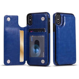 Luxury PU Leather Card Slot & Stand Flip Wallet Shell Case For iPhone XS | XS Max | 7 | 8 Plus