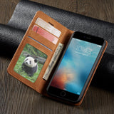 Magnetic Leather Flip Wallet Case iPhone 7 | 8 Plus | X | XS Max | Xr