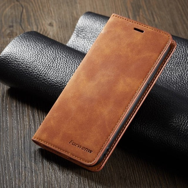 Magnetic Leather Flip Wallet Case iPhone 7 | 8 Plus | X | XS Max | Xr