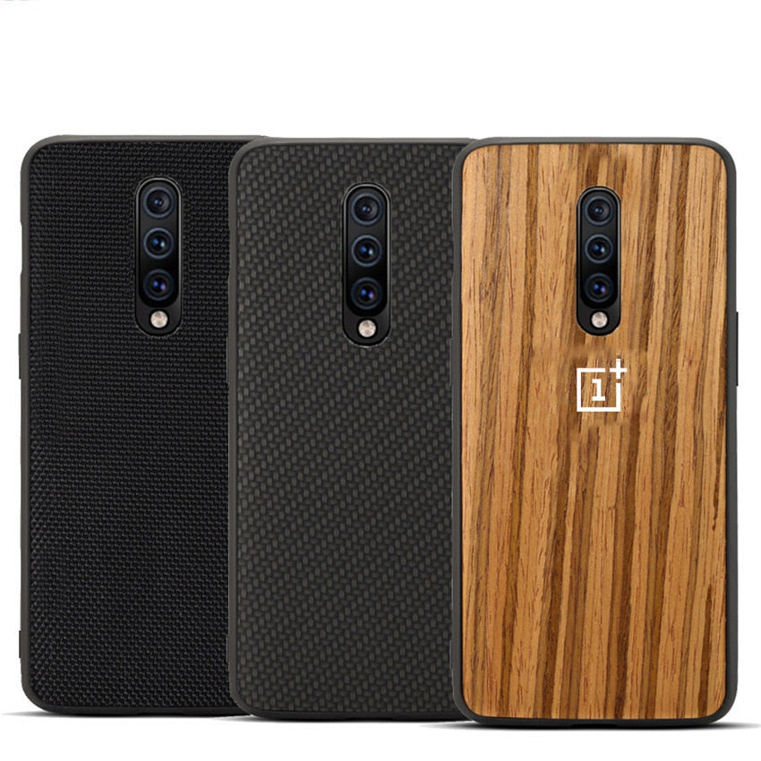 Carbon Nylon Bumper Sandstone Silicone Case for Oneplus 6 | 6T | 7 | 7 Pro