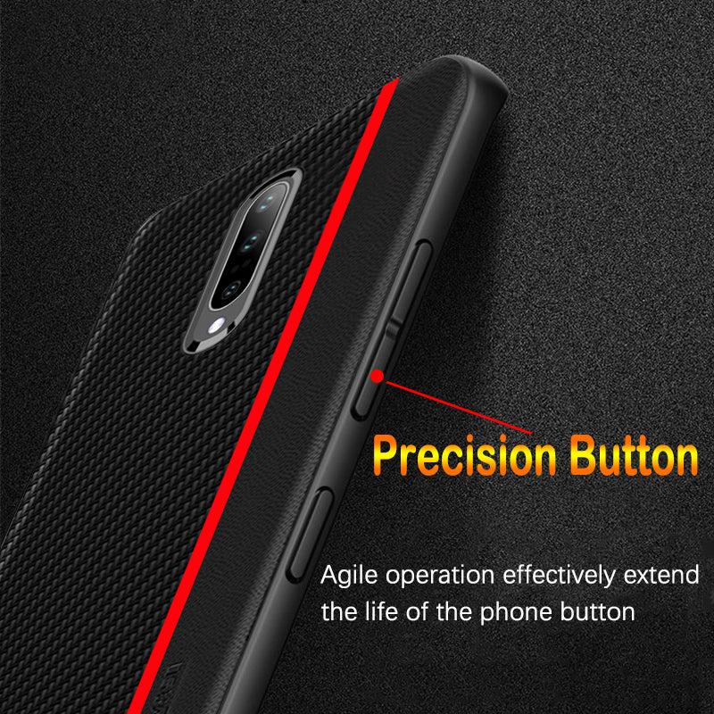 Oneplus 7 | 7 Pro Carbon Fiber Texture PU Leather Back Case Cover