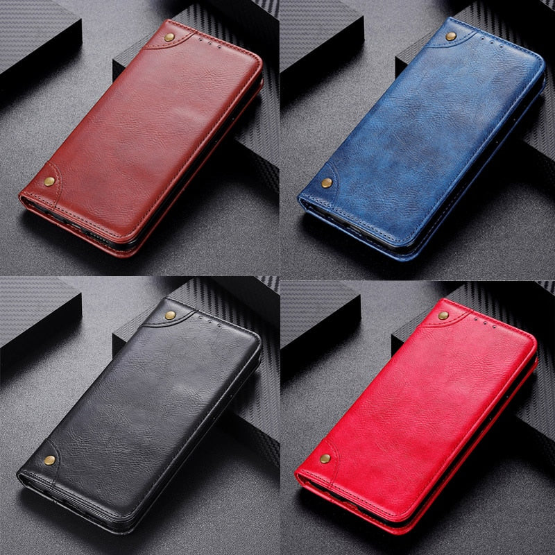 Magnetic Shockproof Luxury Leather Flip Case Cover for Oneplus 7 Pro