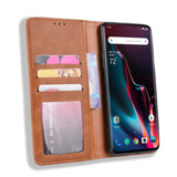 Vintage Slim Magnetic Wallet Leather Card Slot Flip Case for Oneplus 7 | 7 Pro