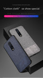 Cloth Fabric Silicone Soft Edge Protection Case for ONEPLUS 7 Pro, 7, 6T, 6