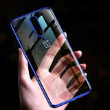 Electro Plating Silicone Shockproof Bumper Coloured Case For Oneplus 7 Pro, 7, 6, 6T